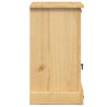 Mesita de noche Corona madera maciza de pino 45x35x64 cm 5