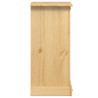 Mesita de noche Corona madera maciza de pino 53x39x84 cm 5