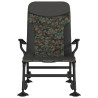 Silla de pesca con reposabrazos plegable camuflaje 3
