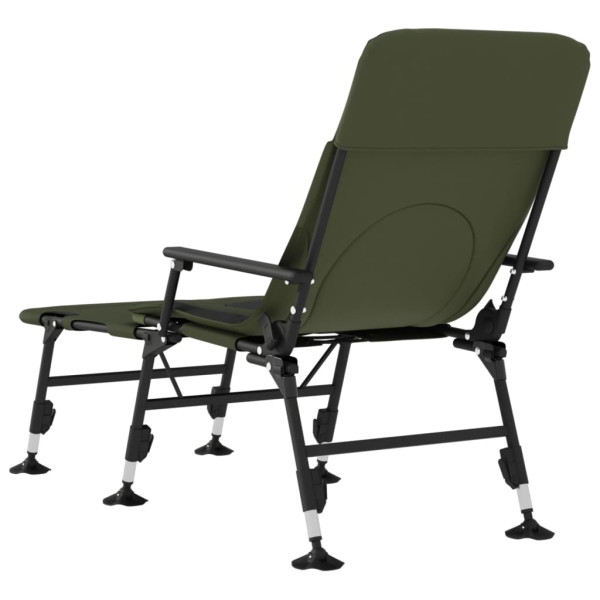 Tumbona de pesca con patas para barro ajustable plegable verde M 5