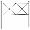 Cabeceira de cama 107 cm metal preto 2