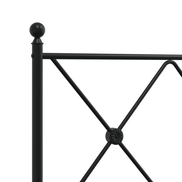 Cabeceira de cama 107 cm metal preto M 5