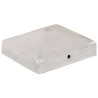 Tampas piramidais postes vedação 6pcs metal galvanizado 91x91mm 3