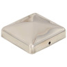 Tapas piramidales postes valla 6 uds acero inoxidable 71x71 mm 2
