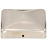 Tapas piramidales postes valla 6 uds acero inoxidable 71x71 mm 4