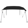 Toldo de 4 arcos Bimini 243x180x137 cm preto 3