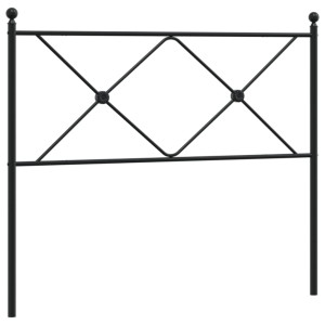Cabecero de metal negro 100 cm H