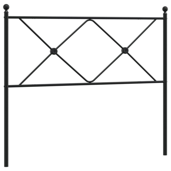 Cabecero de metal negro 100 cm M 2