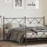 Cabeceira de cama 180 cm metal preto 1