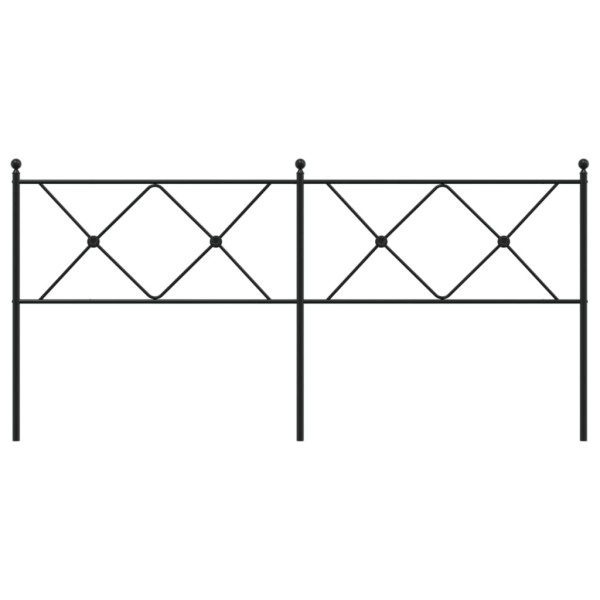 Cabecero de metal negro 180 cm M 4