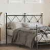 Cabeceira de cama 120 cm metal preto 1