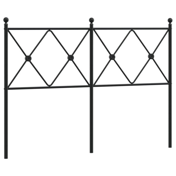 Cabecero de metal negro 120 cm M 2