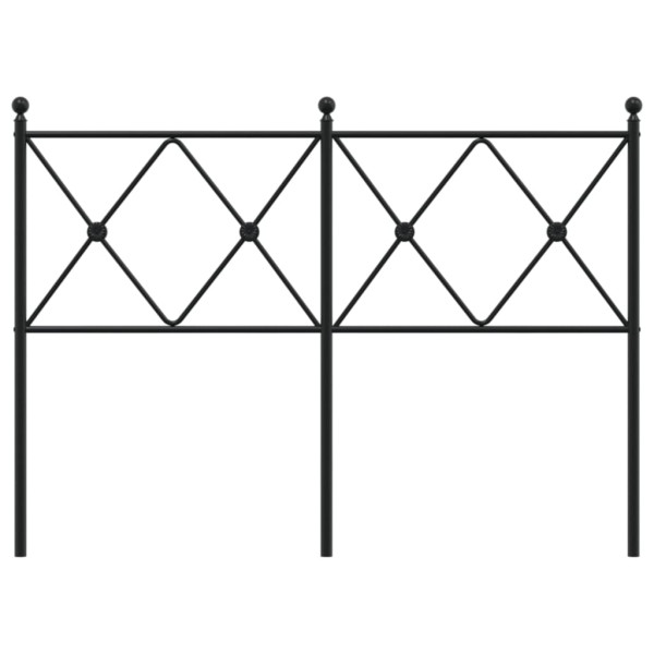 Cabecero de metal negro 120 cm M 4