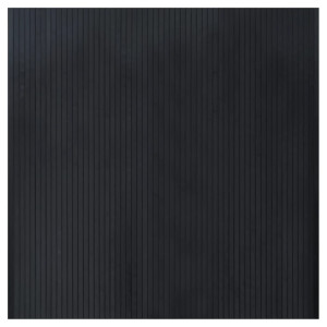 Alfombra rectangular bambú negro 100x100 cm H