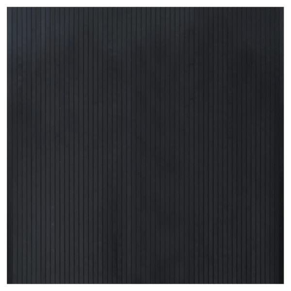 Alfombra rectangular bambú negro 100x100 cm M 2