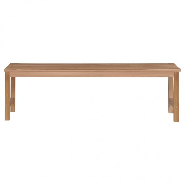 Banco de jardín 150 cm madera maciza de teca M 2
