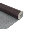 Alfombra rectangular bambú marrón oscuro 80x200 cm 5
