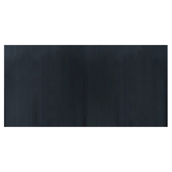 Tapete retangular 100x200 cm bambu cinzento M 2