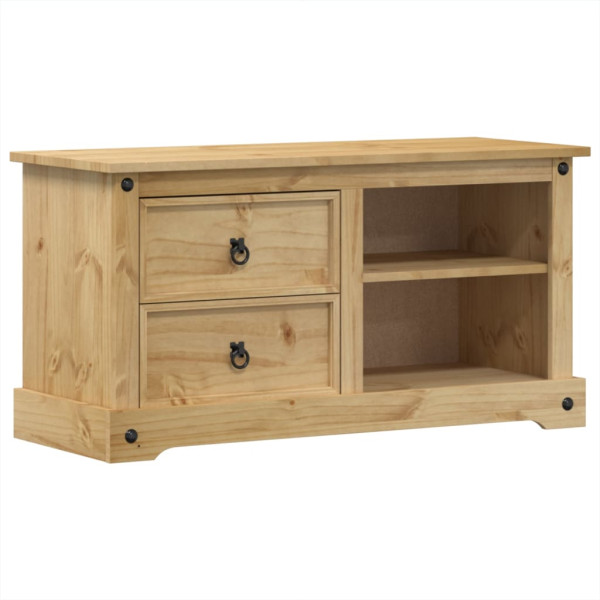 Mueble de TV Corona madera maciza de pino 100x40x52 cm M 2