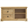 Mueble de TV Corona madera maciza de pino 100x40x52 cm 4