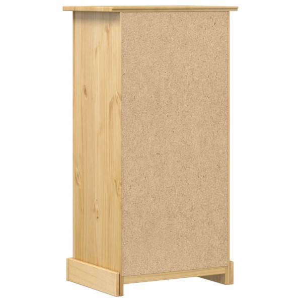 Mesita de noche Corona madera maciza de pino 53x39x103 cm M 5