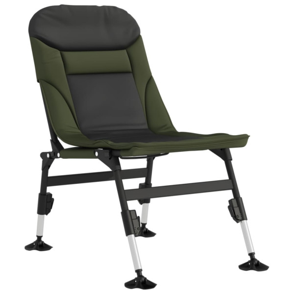 Silla de pesca con patas para barro ajustables plegable verde M 2