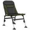 Silla de pesca con patas para barro ajustables plegable verde 2