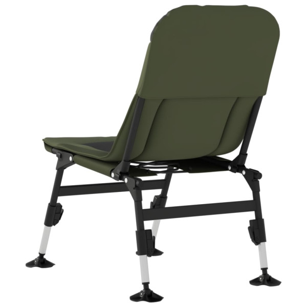 Silla de pesca con patas para barro ajustables plegable verde M 5