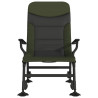 Silla de pesca con reposabrazos plegable verde 3