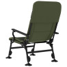 Silla de pesca con reposabrazos plegable verde 5
