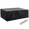Cubierta para muebles de jardín 8 ojales 242x162x100 cm 2