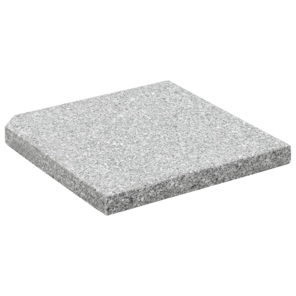 Base de peso de sombrilla de granito cuadrada gris 25 kg M 2