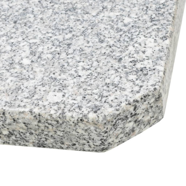 Base de peso de sombrilla de granito cuadrada gris 25 kg M 5