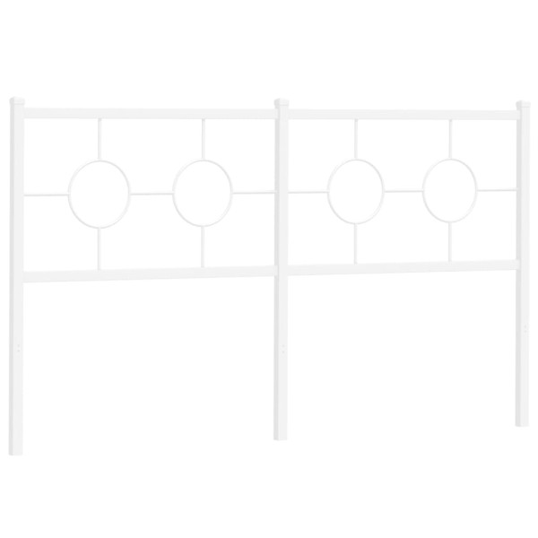 Cabeceira de cama 150 cm metal branco M 4