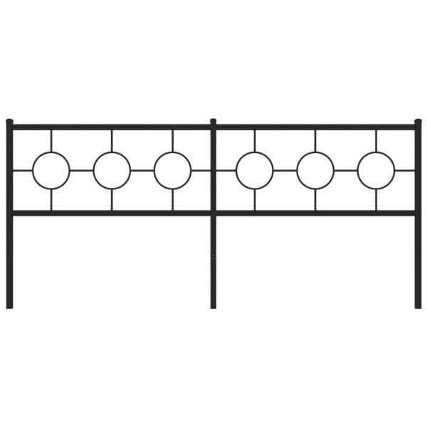 Cabeceira de cama 200 cm metal preto M 3