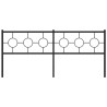 Cabeceira de cama 200 cm metal preto 3