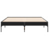 Estructura de cama madera de ingeniería y metal negro 120x200cm 4