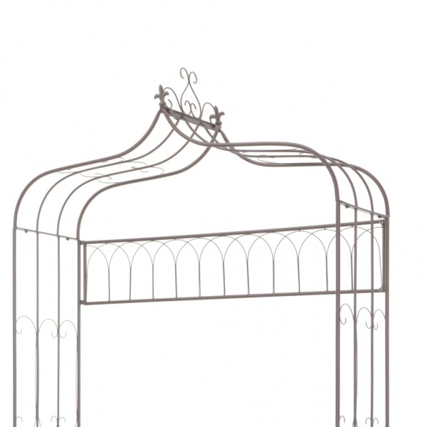 Banco de jardim 122 cm ferro antigo castanho M 4