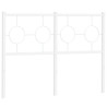 Cabeceira de cama 120 cm metal branco 4