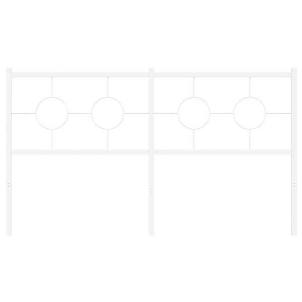 Cabecero de metal blanco 160 cm M 3