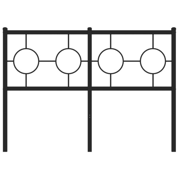 Cabeceira de cama 120 cm metal preto M 3