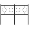 Cabeceira de cama 120 cm metal preto 3