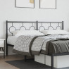 Cabeceira de cama 180 cm metal preto 1