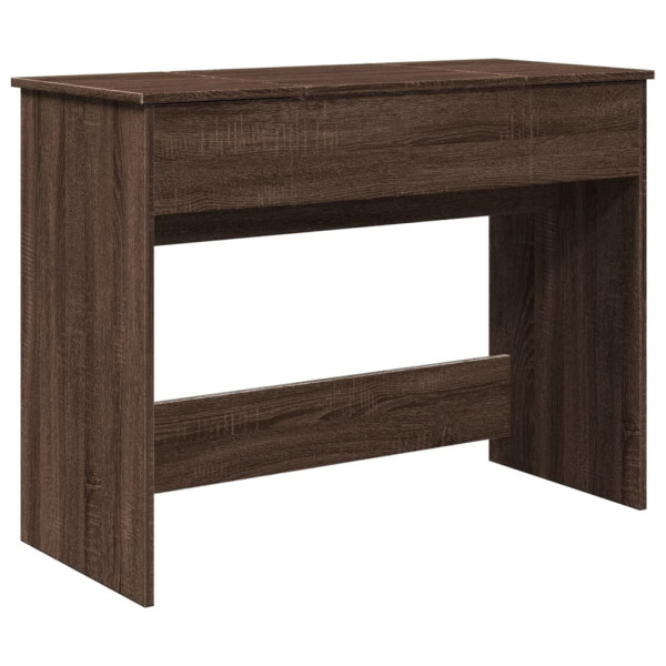 Toucador com espelho carvalho castanho 100x45x76 cm M 2