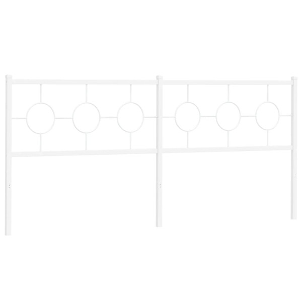 Cabeceira de cama 193 cm metal branco M 2