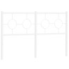 Cabeceira de cama 140 cm metal branco 2