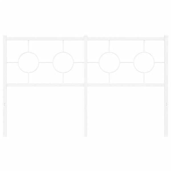 Cabeceira de cama 140 cm metal branco M 3