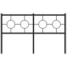 Cabecero de metal negro 140 cm 3