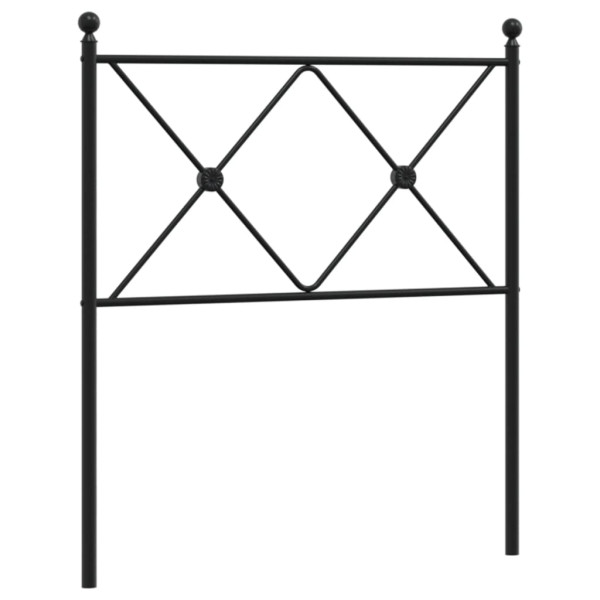 Cabecero de metal negro 75 cm M 2