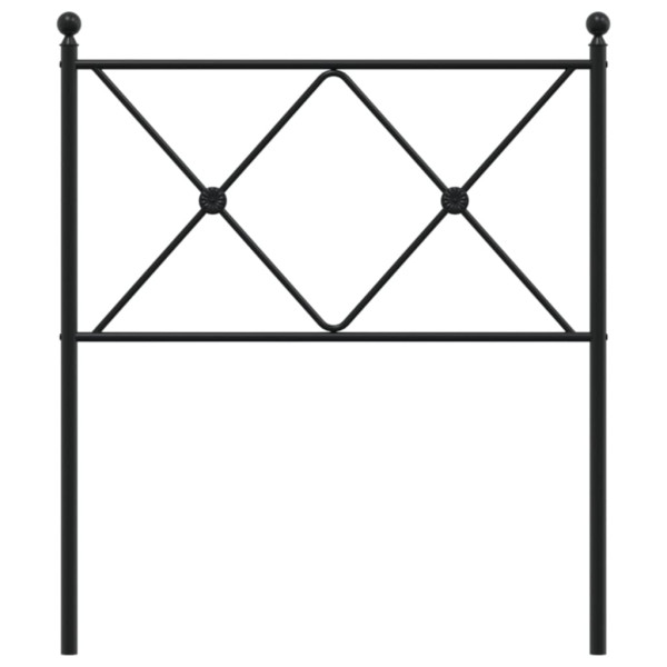 Cabeceira de cama 75 cm metal preto M 4